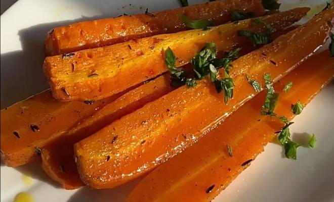 Рецепт с фото запеченной в духовке моркови: