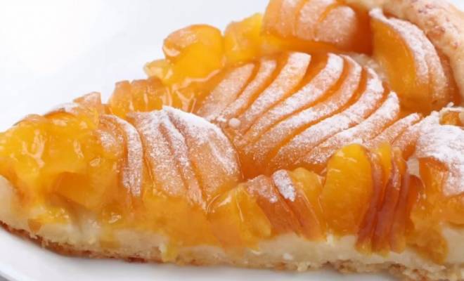 Творожный пирог галета с абрикосами рецепт