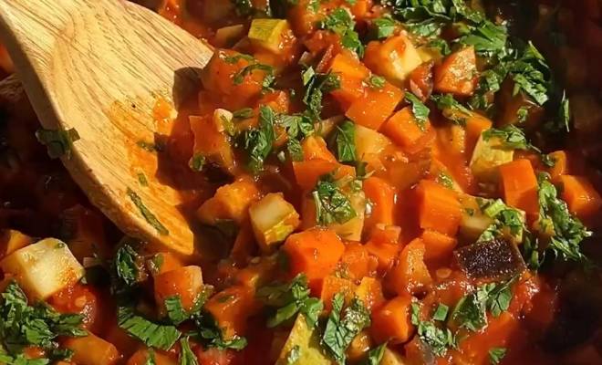Тушеные овощи на сковороде рецепт