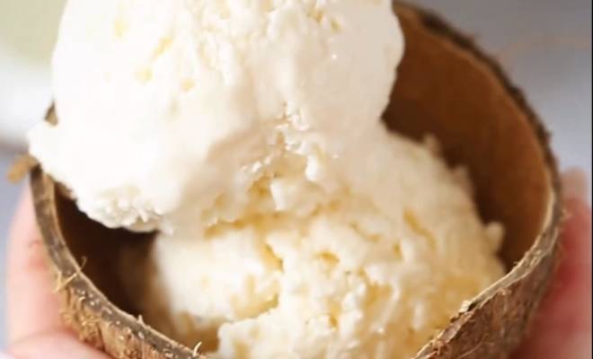 Домашнее кокосовое мороженое рецепт