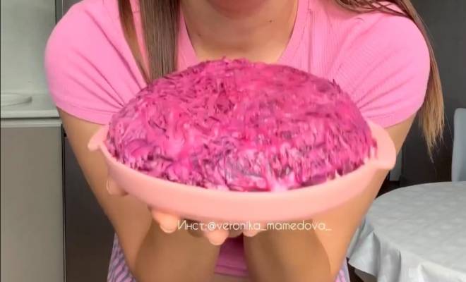 Барби салат розовый рецепт