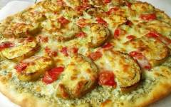 Пицца с соусом ранч и баклажанами «Днепровская»