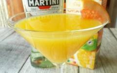 Мартини апельсиновый коктейль