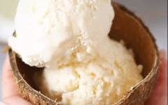 Домашнее кокосовое мороженое