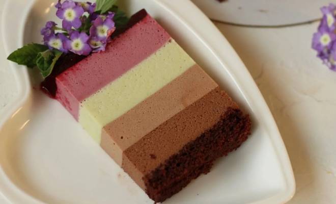 Муссовый торт шоколадно ягодный «Фисташка-ежевика» рецепт
