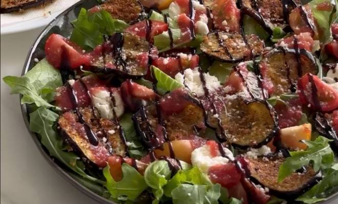 Видео Итальянский салат Пармиджано с баклажанами рецепт