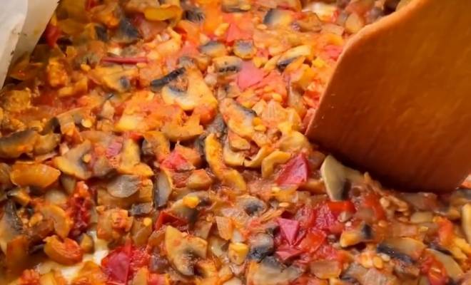 Итальянское Пармиджано с баклажанами и грибами рецепт