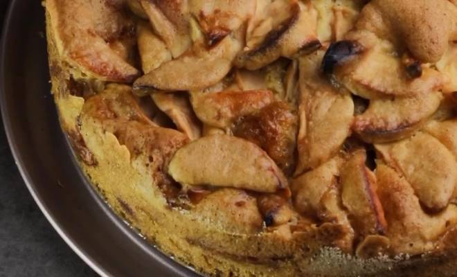 Быстрый пирог много яблок мало теста рецепт