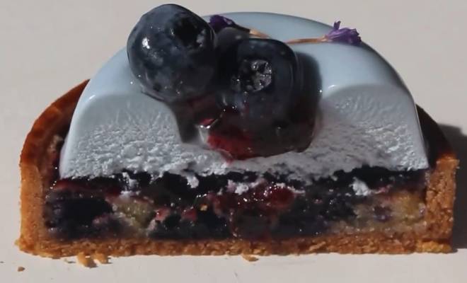 Пирожное тарт голубика лайм голубая матча рецепт