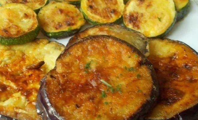 Жареные кабачки и баклажаны на сковороде рецепт