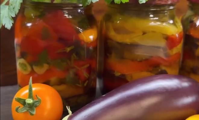 Жареные овощи с чесноком и петрушкой на зиму рецепт