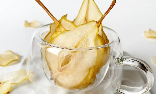 Фруктовые чипсы из груши в духовке для декора рецепт
