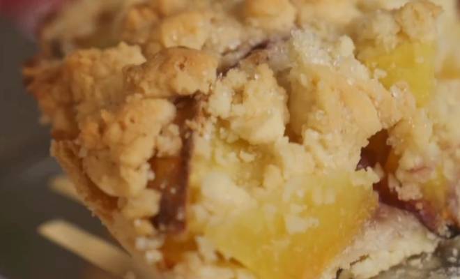 Видео Персиковый пирог рецепт