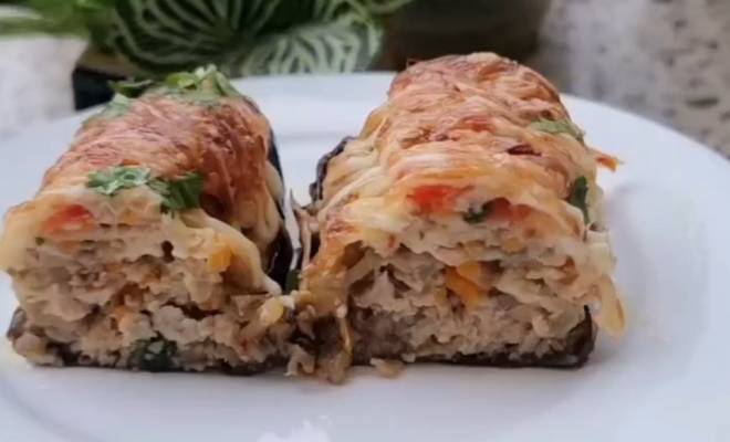 Видео Баклажаны фаршированные мясом и овощами рецепт