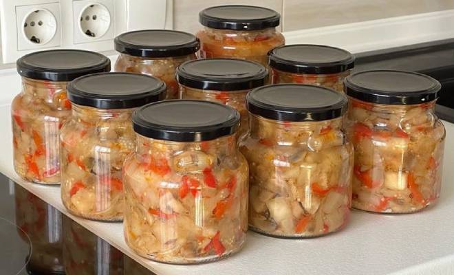 Салат из баклажанов на зиму как грибы, без стерилизации: рецепт приготовления
