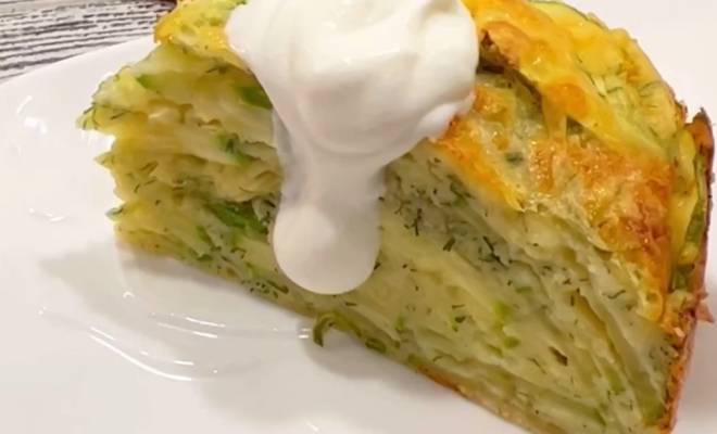 Видео Кабачковый торт с сыром Наполеон рецепт