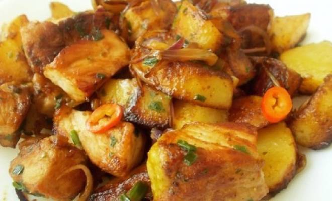 Мясо свинины с картошкой по-грузински «Оджахури» рецепт
