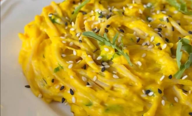 Видео Цельнозерновые макароны с тыквой и сыром фета рецепт