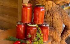 Помидоры с томатным соком на зиму в домашних условиях
