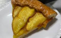 Пирог Галета с персиками без сахара
