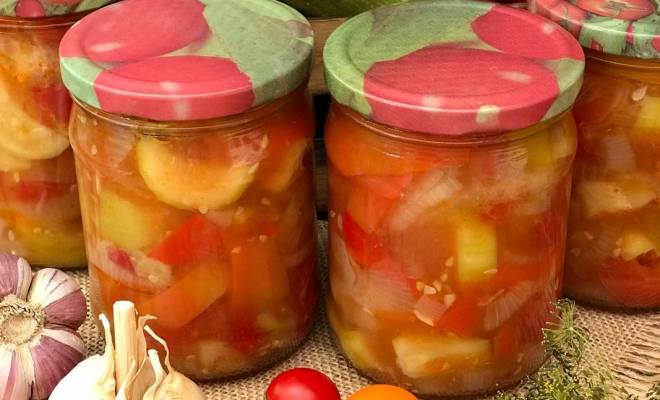 Салат Анкл Бенс на зиму из кабачков и помидоров рецепт