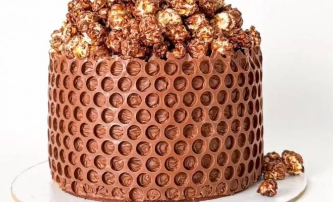 Легкий декор торта шоколадом рецепт