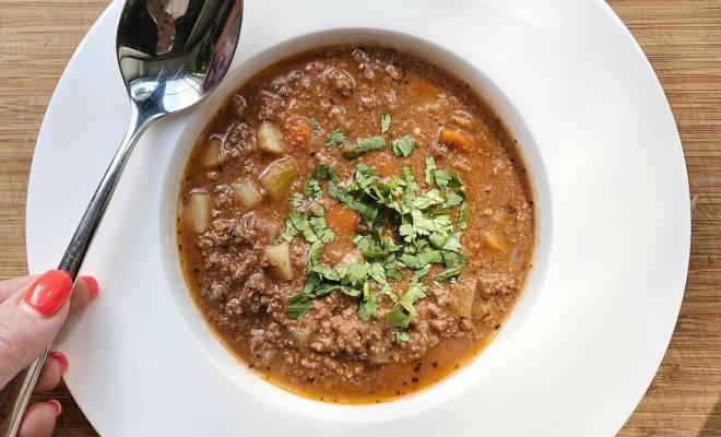Суп с баклажанами с мясом по-средиземноморски рецепт