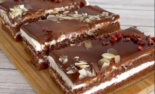 Нежный шоколадный торт с кремом из рикотты рецепт