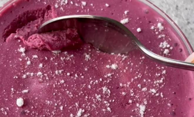 Смородиновый десерт из йогурта и желатина рецепт