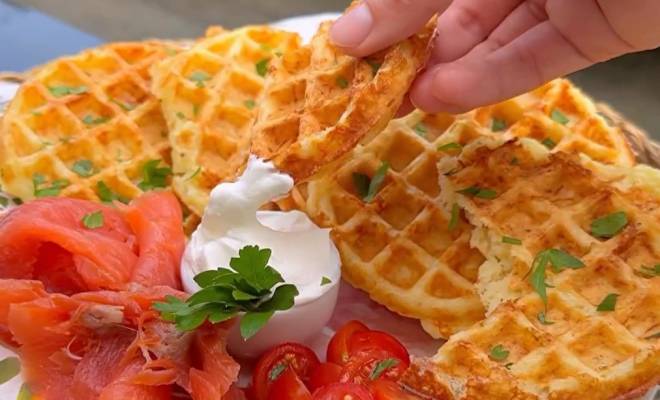 Картофельные вафли с сыром рецепт