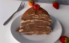 Блинный торт с карамельным кремом