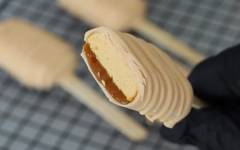 Тыквенные чизкейки эскимо с карамелью без сахара