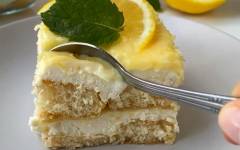 Лимонный торт тирамису