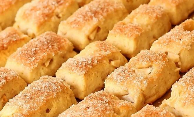 Видео Деревенское печенье с яблоками и корицей рецепт