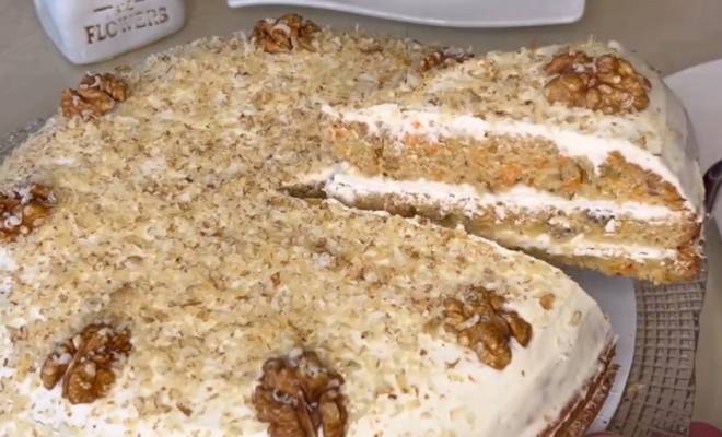 Видео Морковно ореховый торт простой рецепт