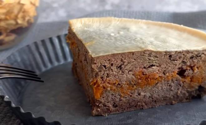 Печеночный торт с грибами и морковью рецепт