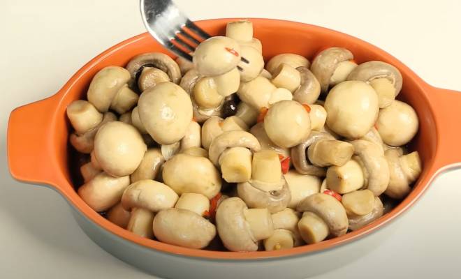 Маринованные грибы с уксусом 9 %: рецепт