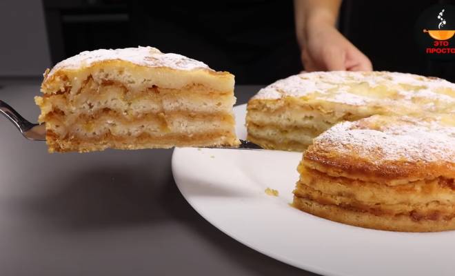 Насыпной яблочный пирог три стакана рецепт