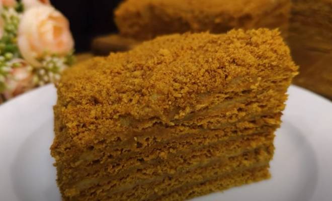 Торт Медовик с заварным кремом Мягкий как Пух рецепт