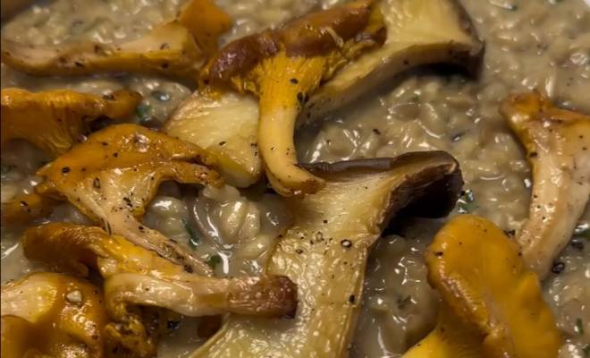 Ризотто с грибами рисовая каша рецепт