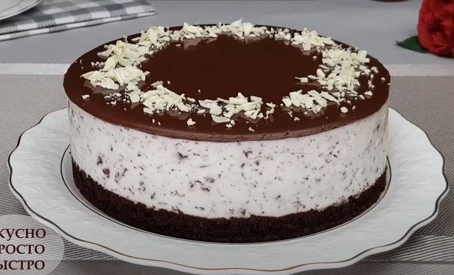 Шоколадный торт с крем суфле на сковороде рецепт