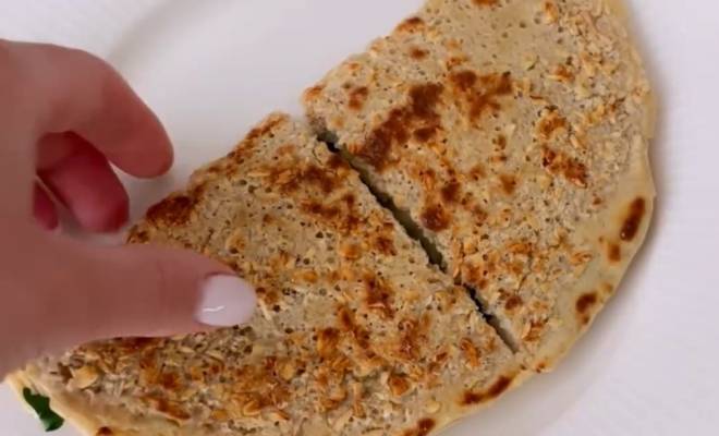 Видео Овсяноблин с сыром и зеленью рецепт