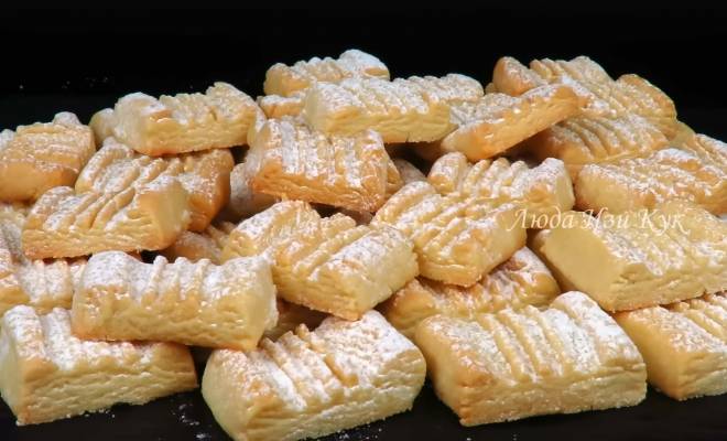 Песочное печенье Полоска рецепт