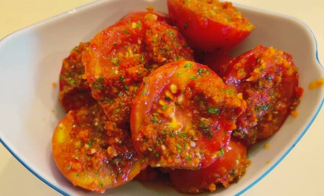 Видео Закуска из помидоров, перца и чеснока рецепт