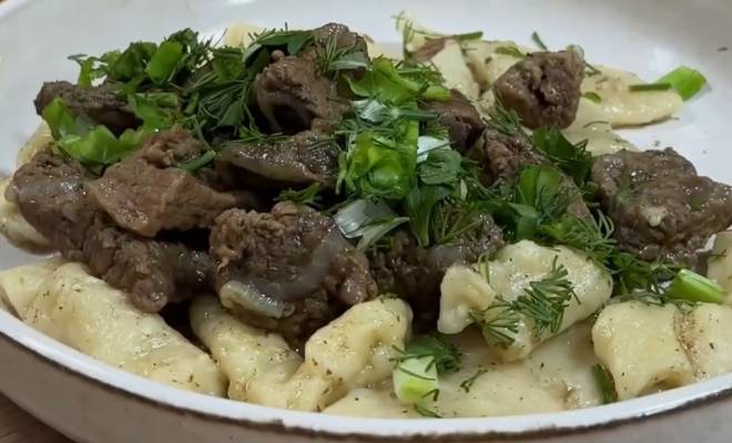 Домашний Бешбармак из говядины по казахски рецепт