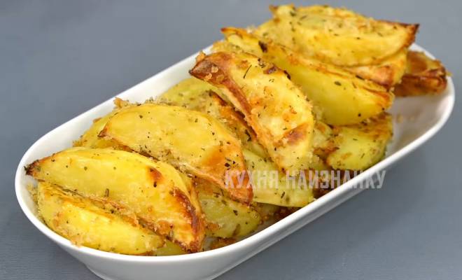 Видео Запеченный Картофель в духовке в панировочных сухарях рецепт