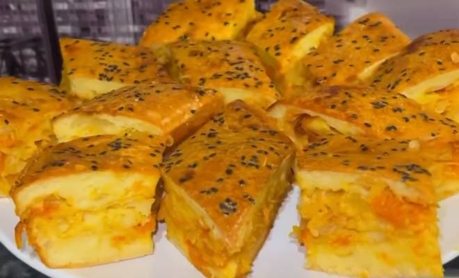 Видео Заливной пирог с капустой на кефире в духовке рецепт