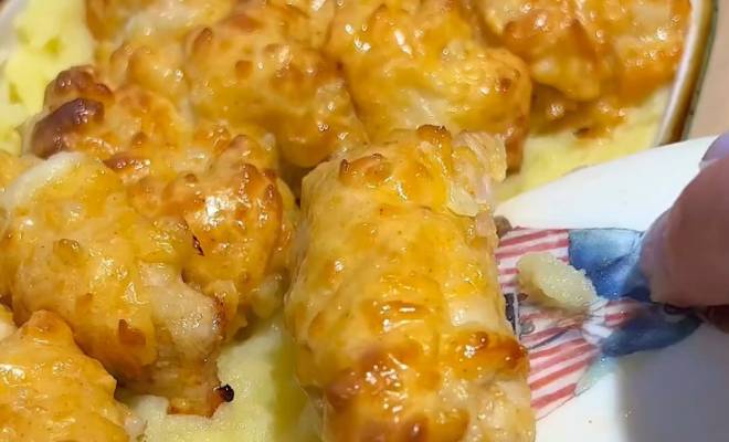 Куриные Наггетсы с хрустящей сырной корочкой в духовке рецепт