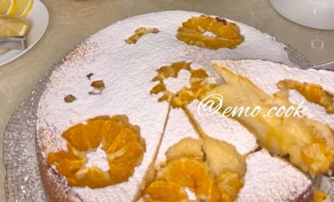 Пирог с мандаринами в духовке рецепт