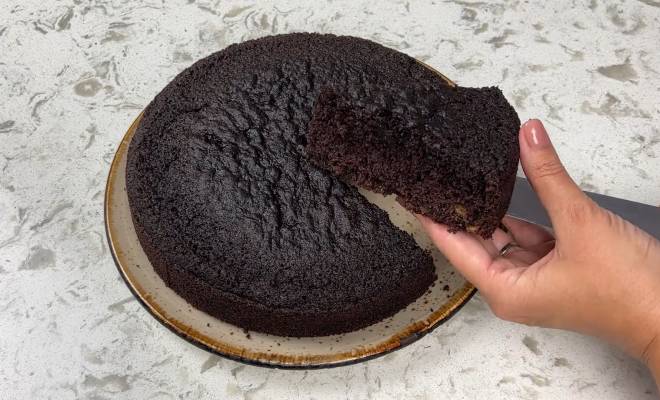 Шоколадный пирог манник на кефире в духовке рецепт